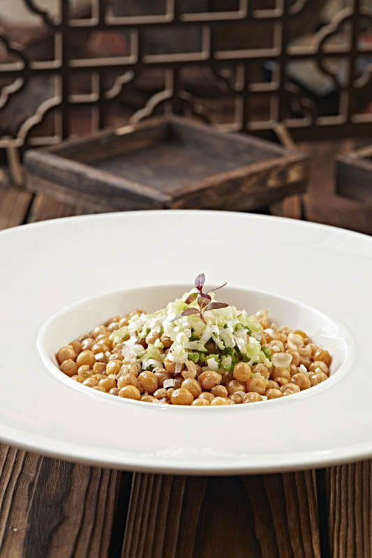 葱香油炸大黄豆图片