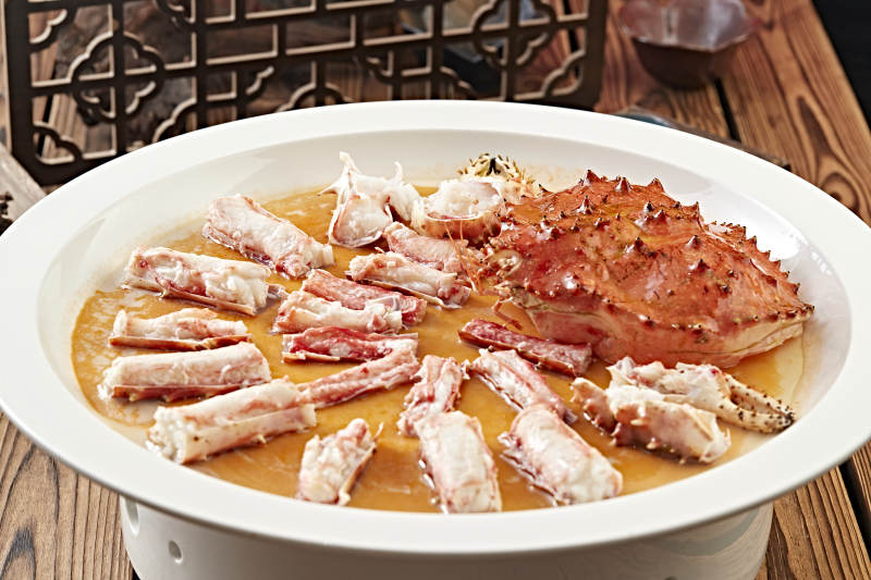 清蒸活阿拉斯加帝王蟹图片