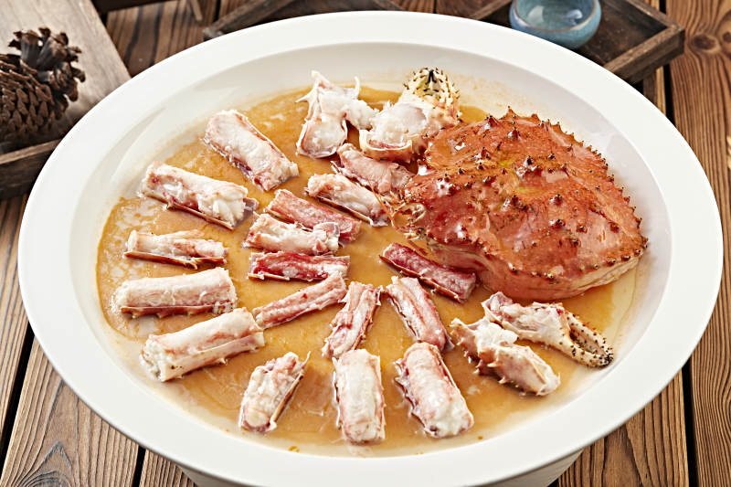 清蒸活阿拉斯加帝王蟹图片