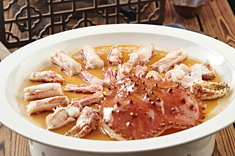 清蒸活阿拉斯加帝王蟹图片