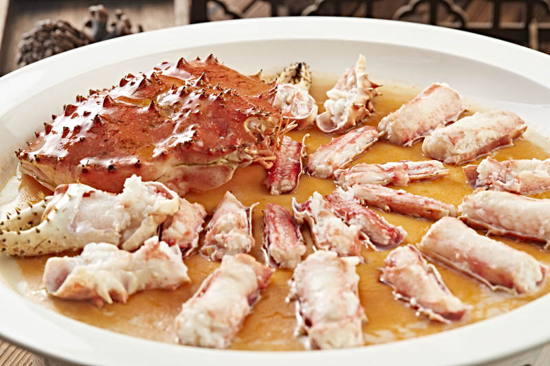 清蒸活阿拉斯加帝王蟹图片