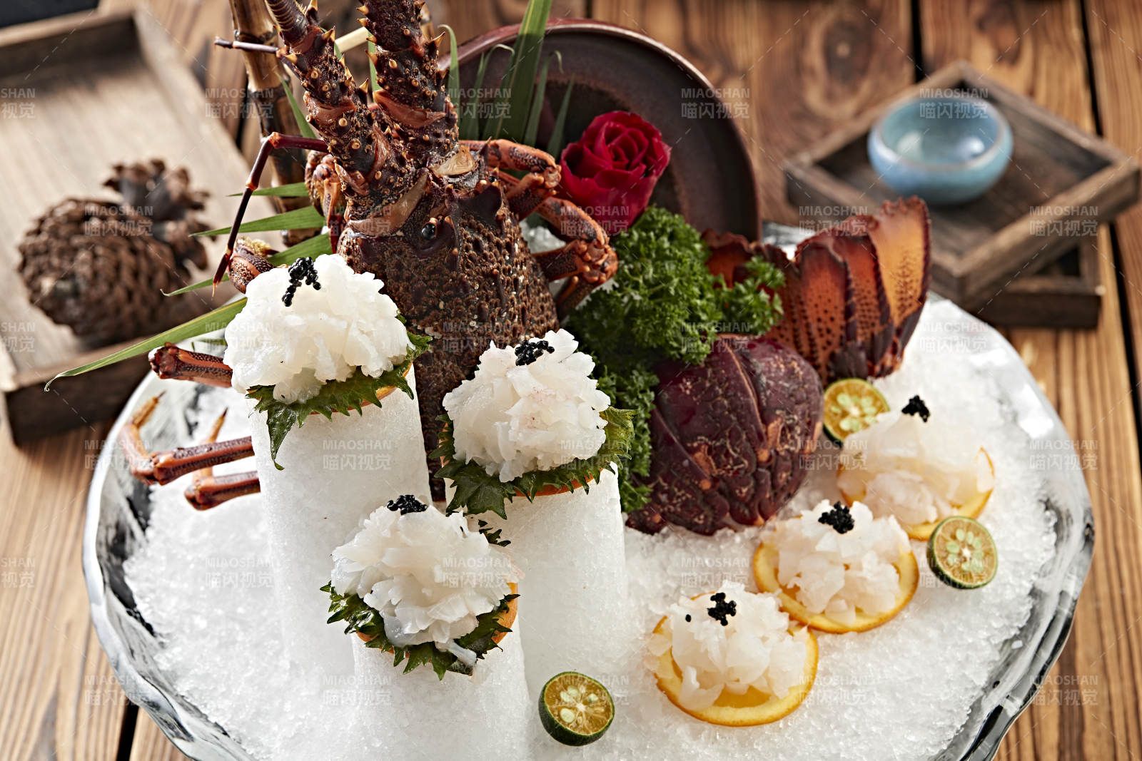 澳洲大龙虾鲜刺身图片