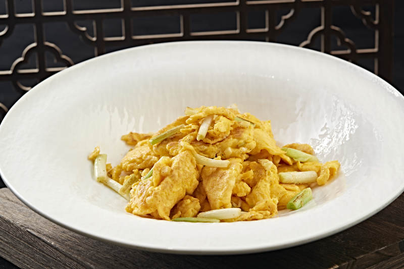 韭黄炒北京油鸡蛋图片