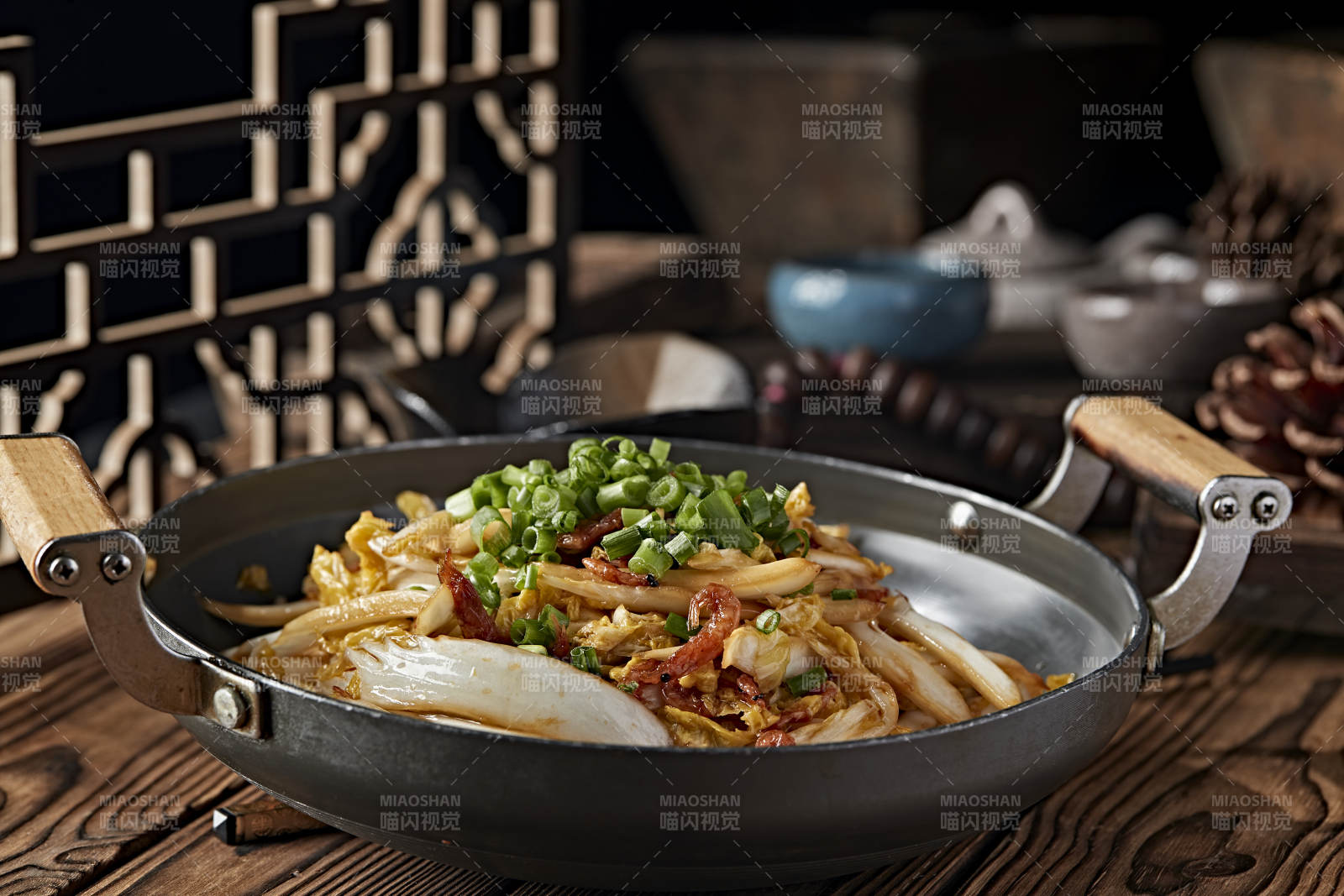 锅仔葱香虾干娃娃菜图片