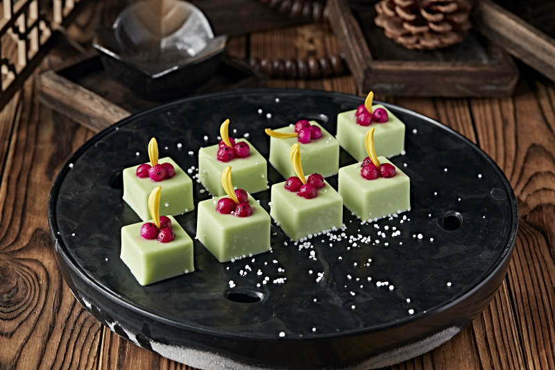 冰镇哈密瓜果冻豆腐图片