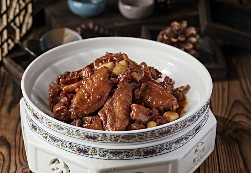 红烧蒜香柴鸡块图片