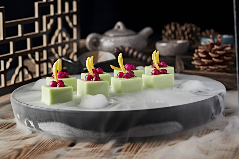 冰镇哈密瓜果冻豆腐图片