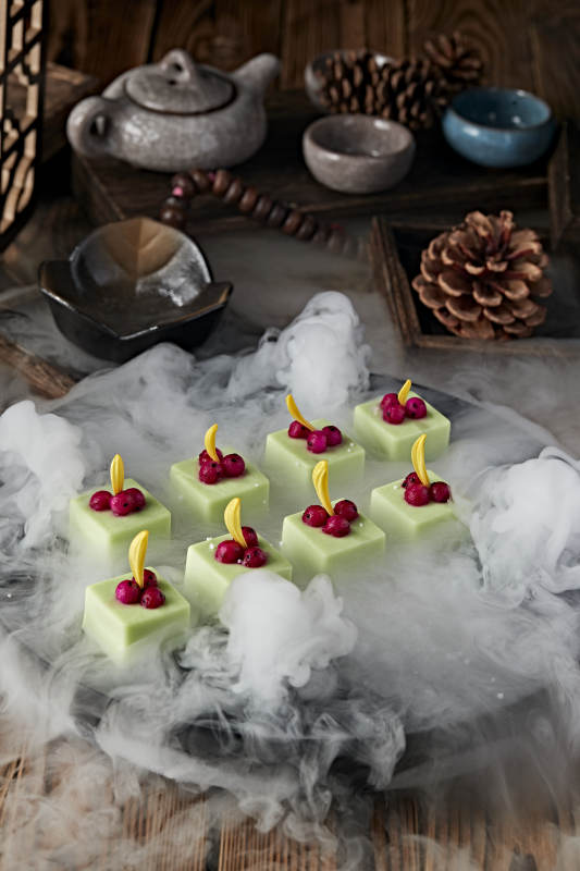 冰镇哈密瓜果冻豆腐图片