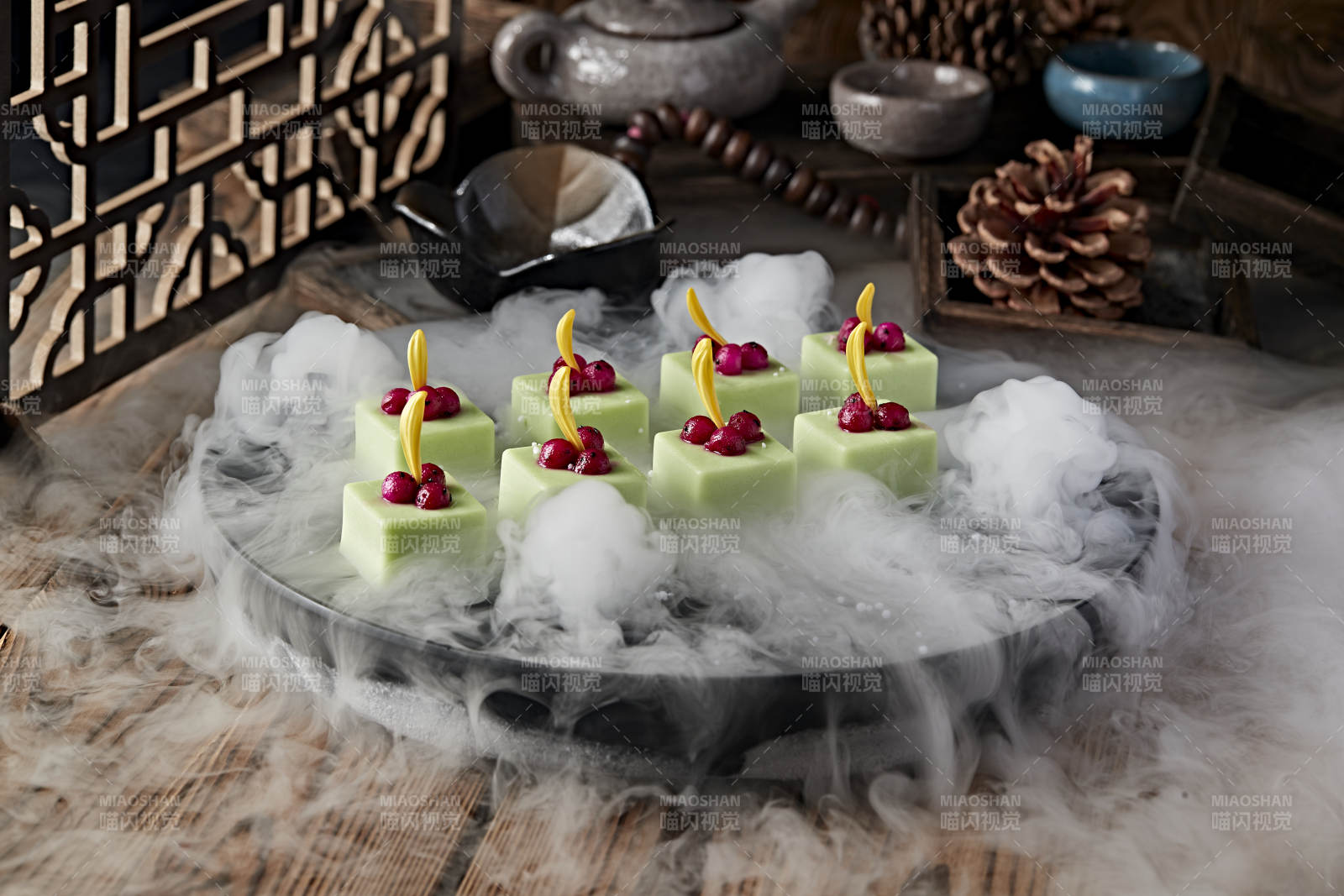 冰镇哈密瓜果冻豆腐图片