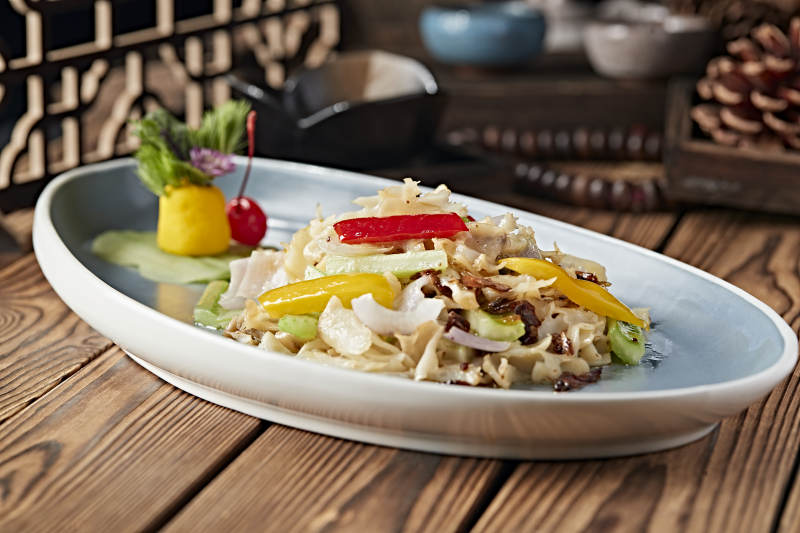 彩椒西芹百合炒螺片图片