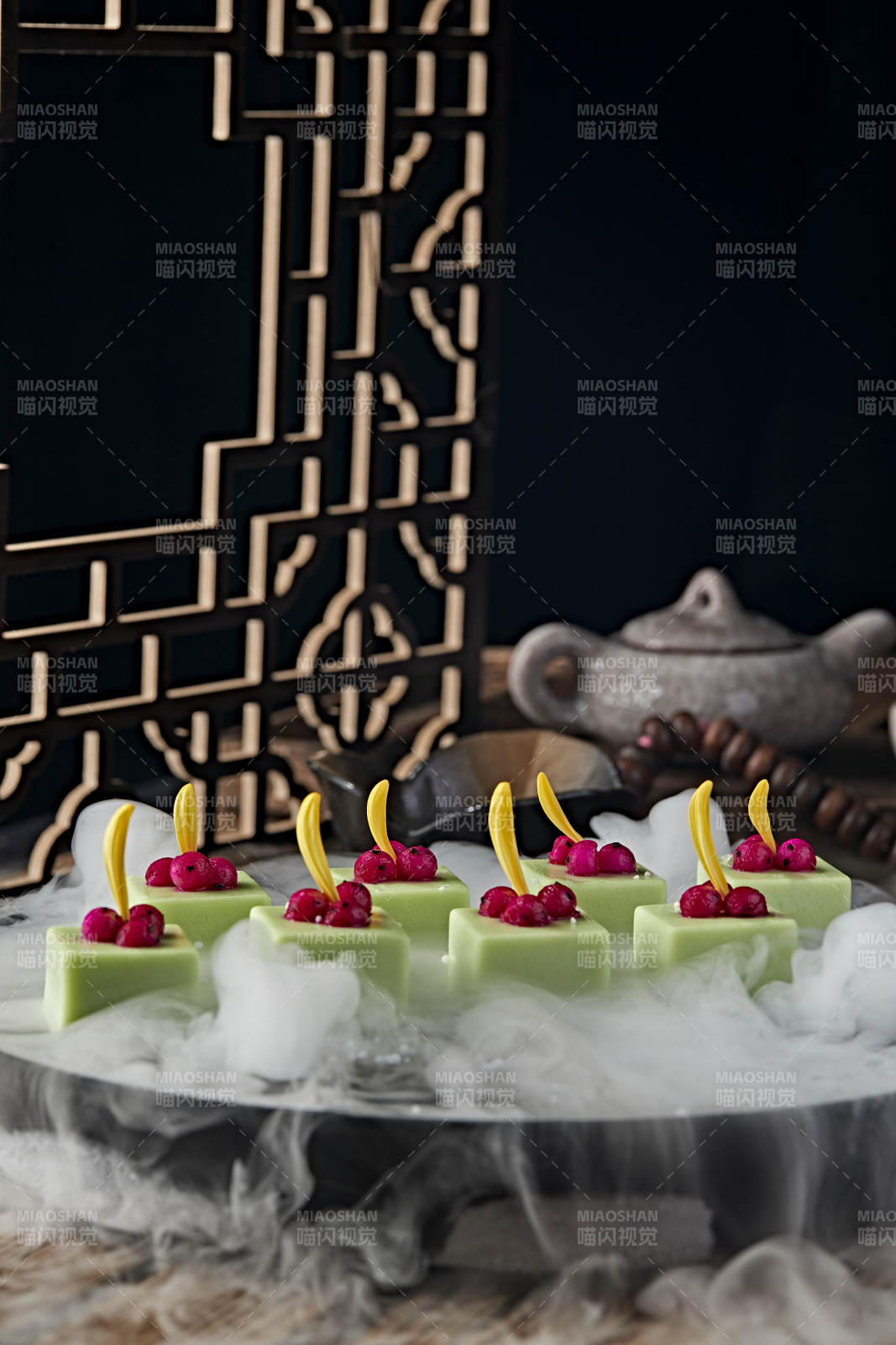 冰镇哈密瓜果冻豆腐图片