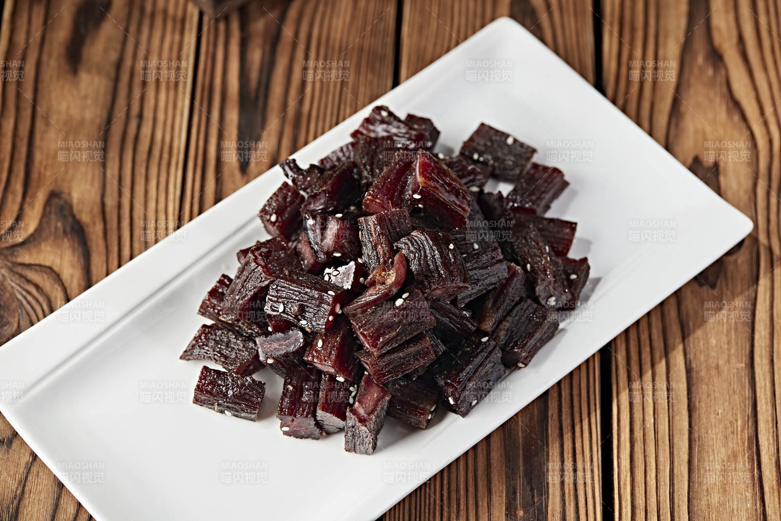 草原风干牛肉干图片