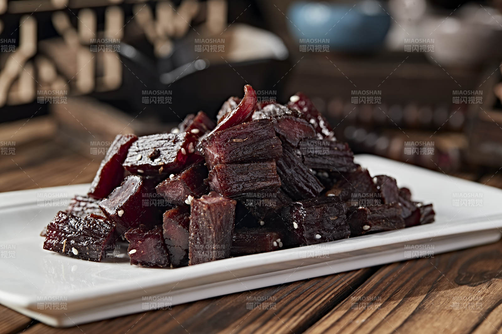 草原风干牛肉干图片