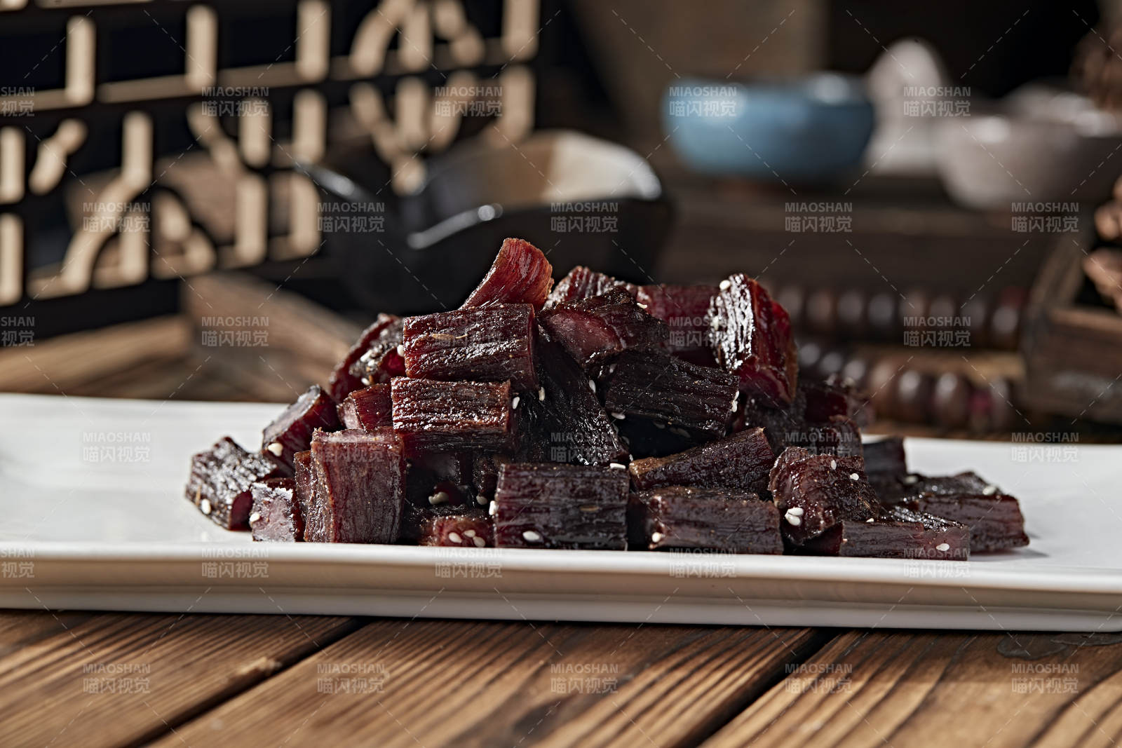 草原风干牛肉干图片