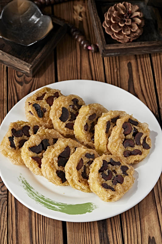 油炸枣花馍片图片