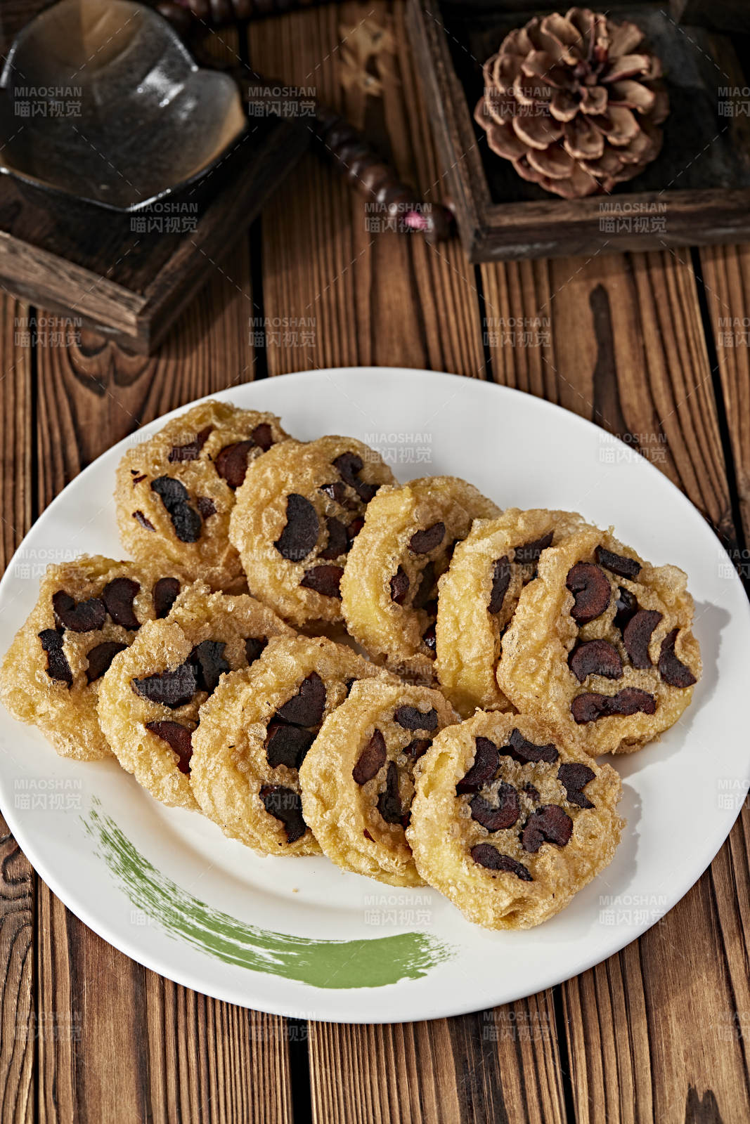 油炸枣花馍片图片