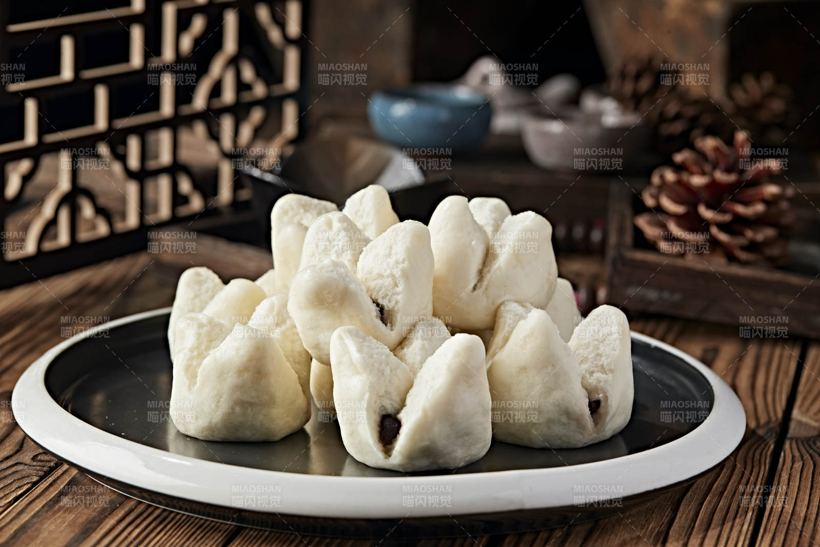 美味港式茶餐叉烧包图片