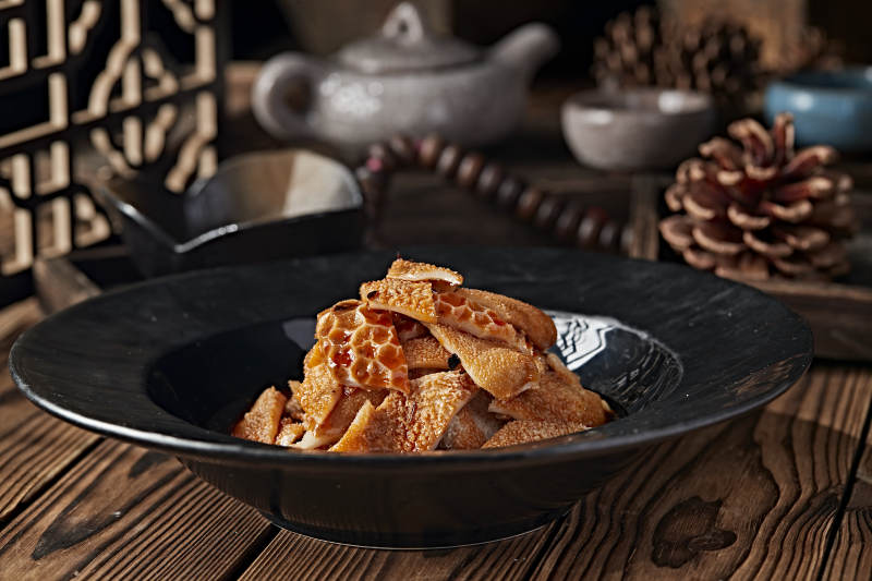 浇汁白水煮羊肚图片