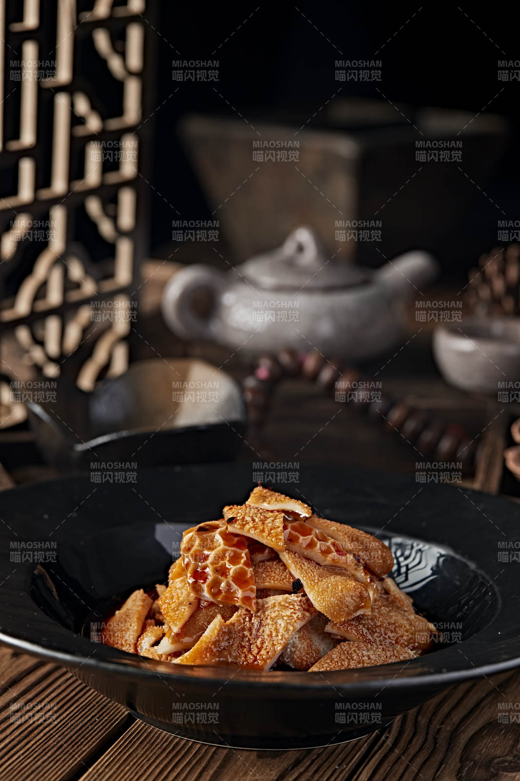 浇汁白水煮羊肚图片