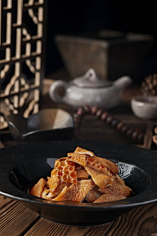 浇汁白水煮羊肚图片