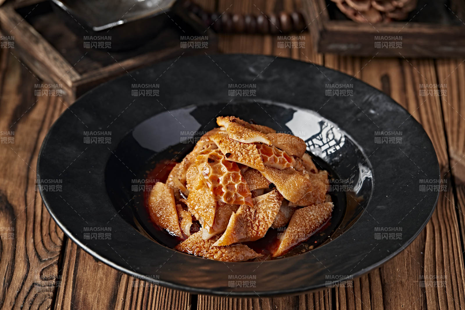 浇汁白水煮羊肚图片