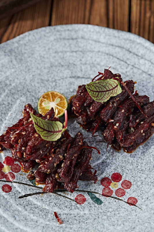 美味凉菜麻辣牛肉干图片