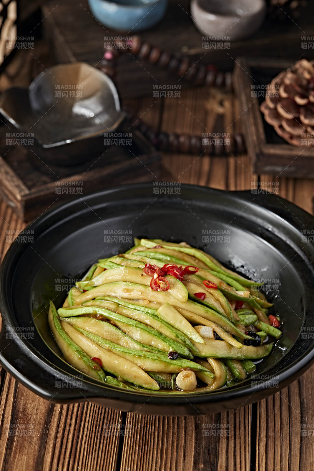 砂锅豆豉蒜香西葫芦条图片