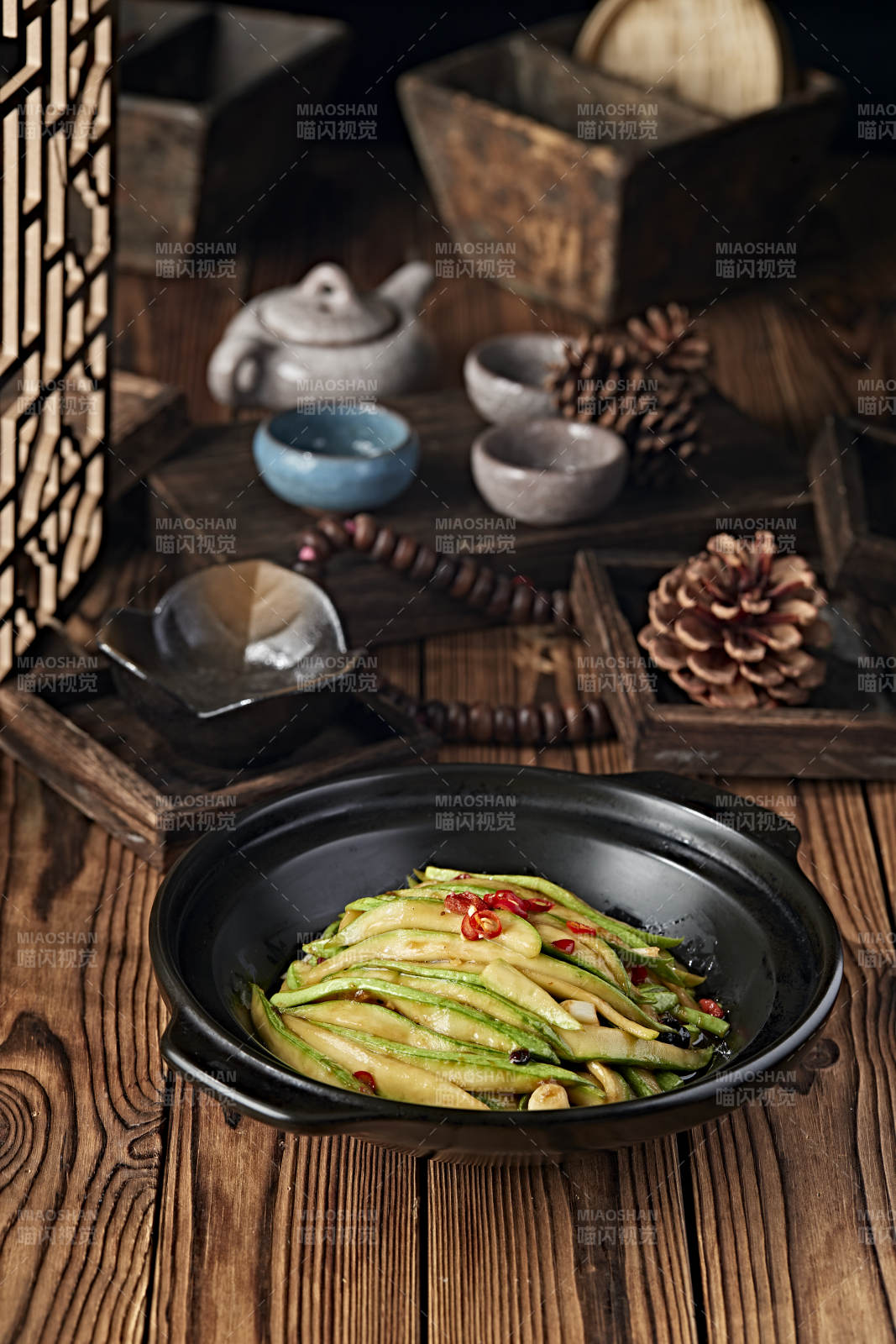 砂锅豆豉蒜香西葫芦条图片