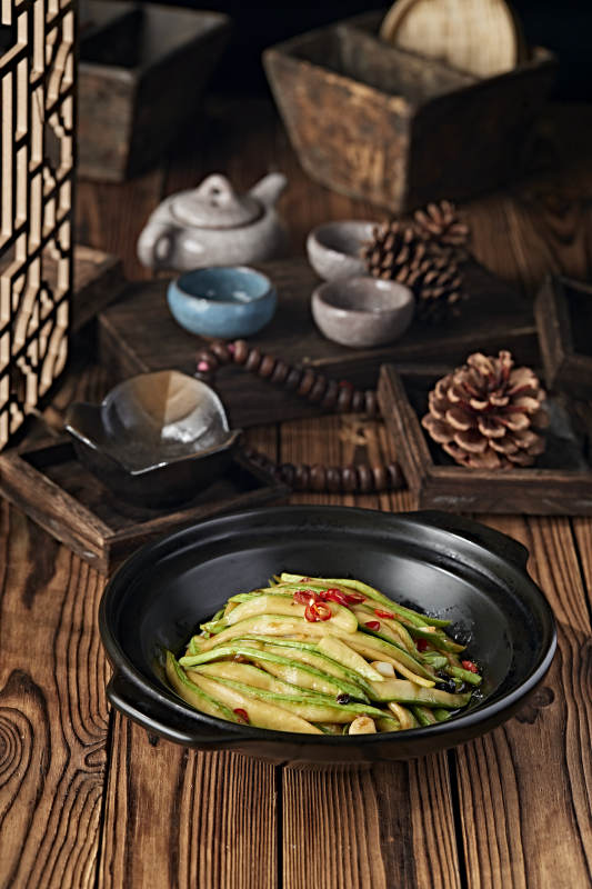 砂锅豆豉蒜香西葫芦条图片