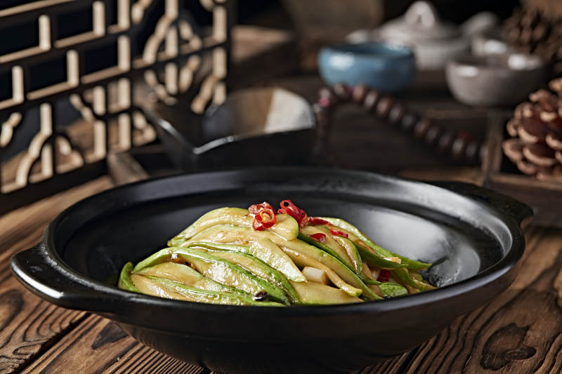 砂锅豆豉蒜香西葫芦条图片