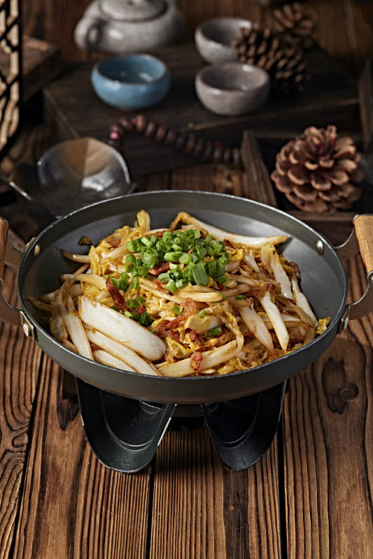 锅仔葱香虾干娃娃菜图片