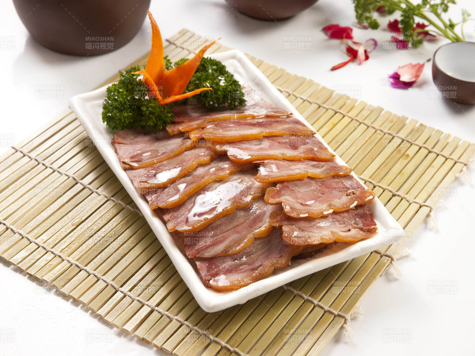 白玉肘花切片图片