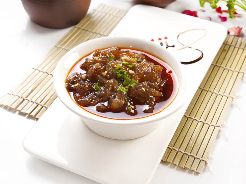 风味老醋蛰头图片