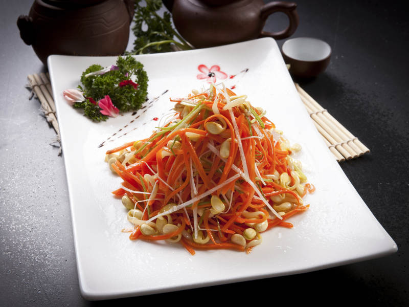 豆芽炒三丝儿图片