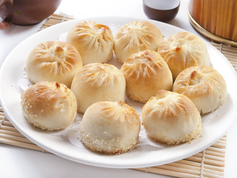 美味烤包子图片