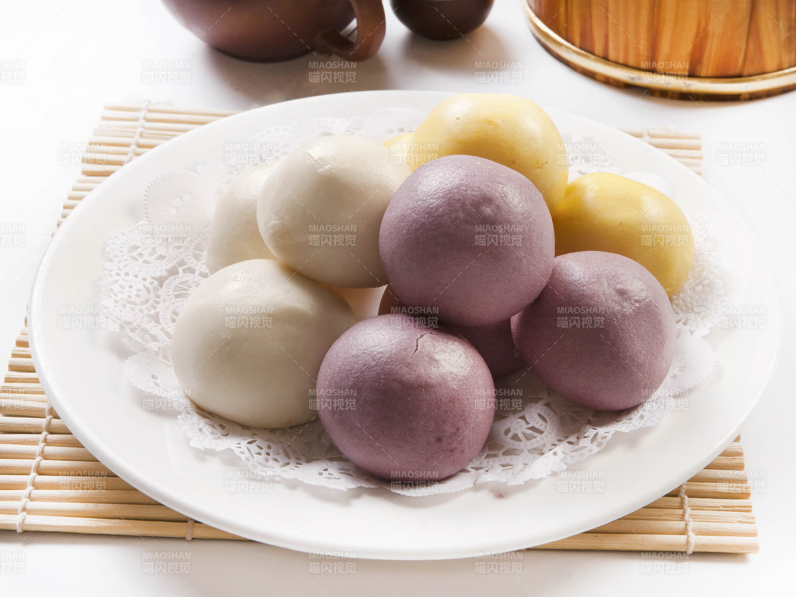 面食豆沙包图片