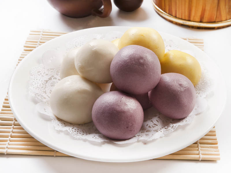 面食豆沙包图片