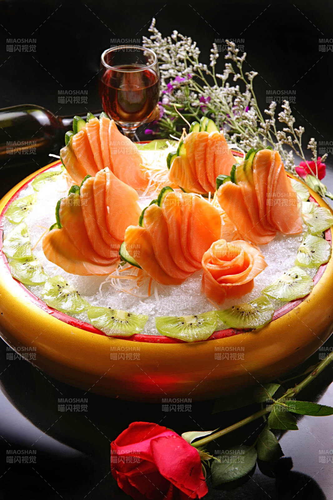 冰镇三文鱼吞拿鱼图片