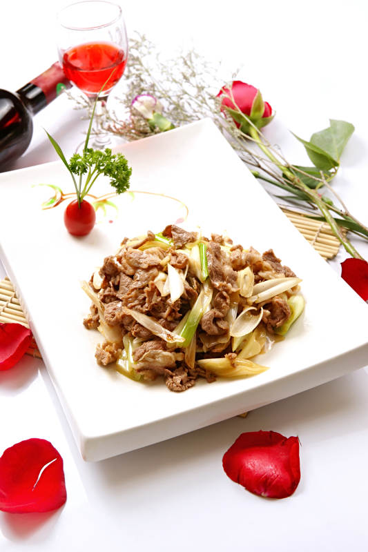 大葱爆羊肉图片