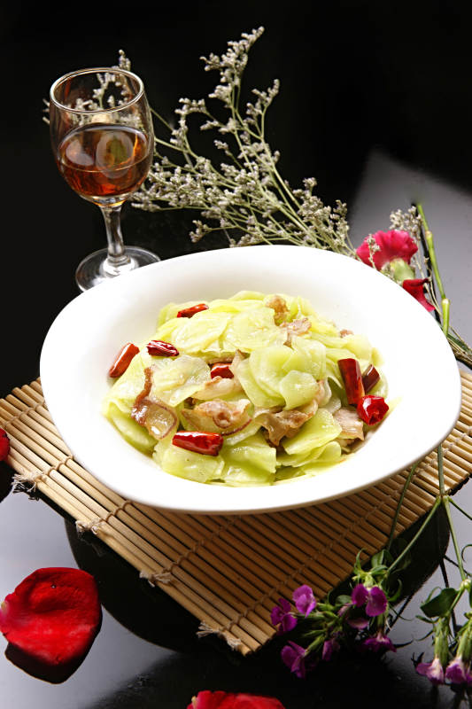 香辣五花肉炒脆笋图片