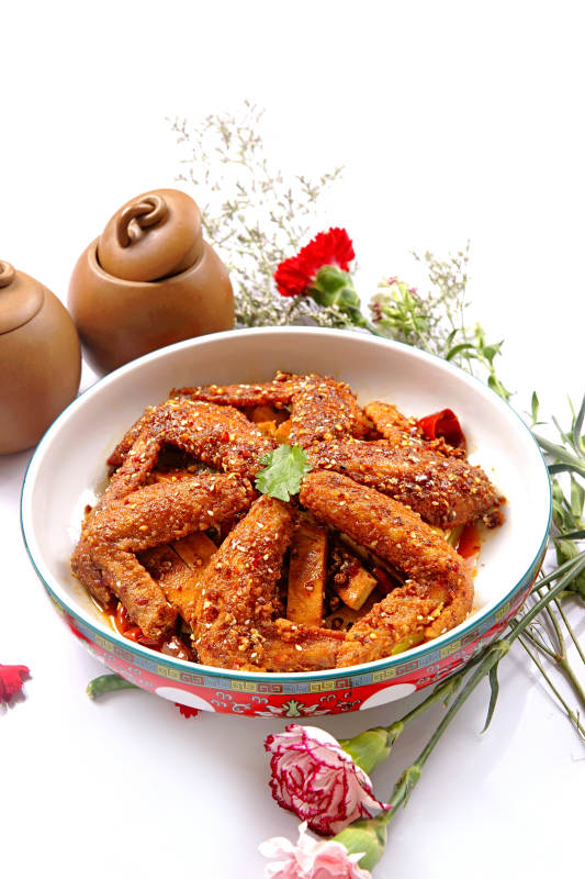 香锅辣鸡翅图片