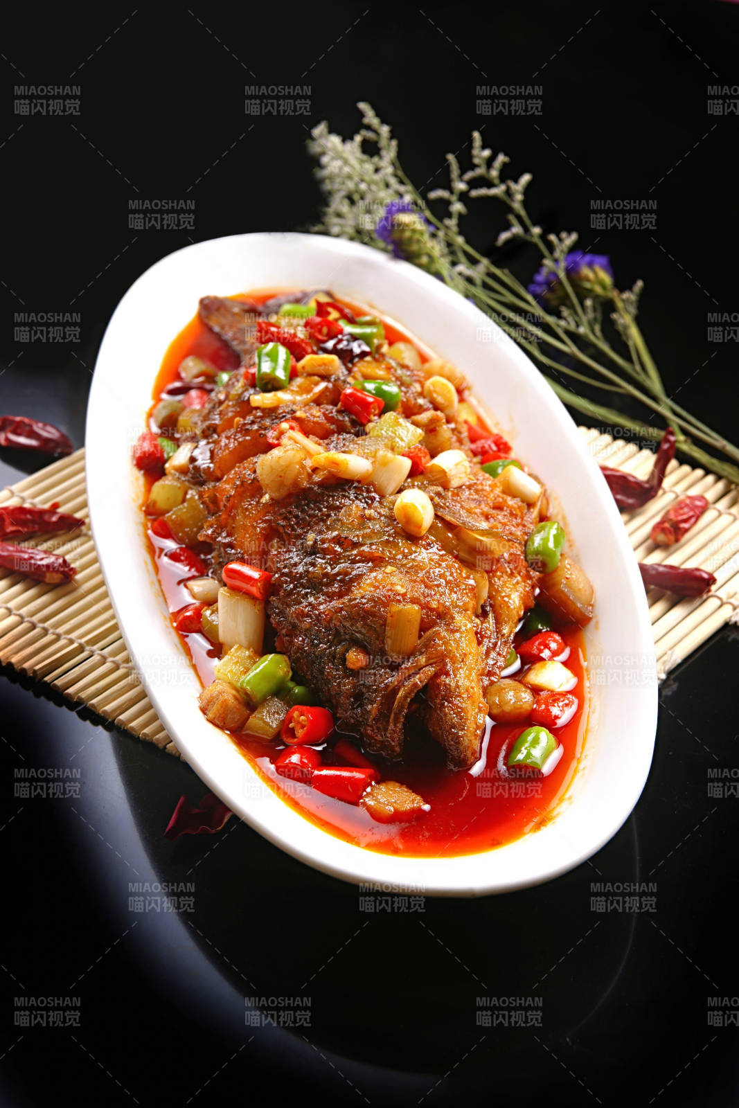 浇汁干烧鱼图片