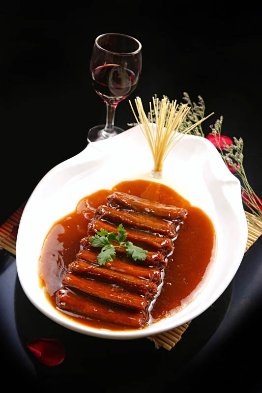 浇汁红烧带鱼图片