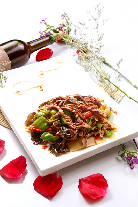 尖椒火爆腰花图片