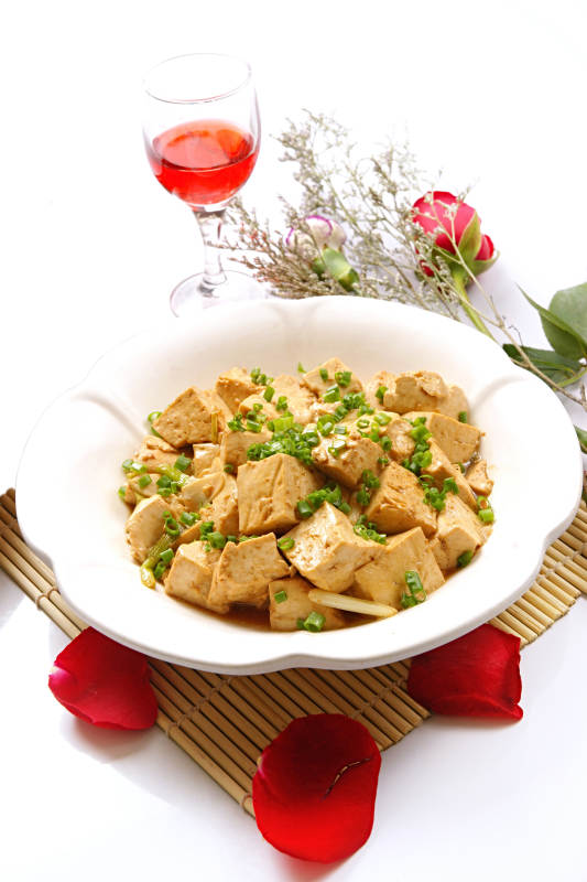 葱香家炖豆腐图片