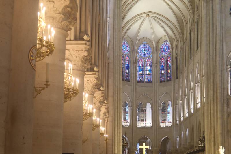 巴黎圣母院内景图片