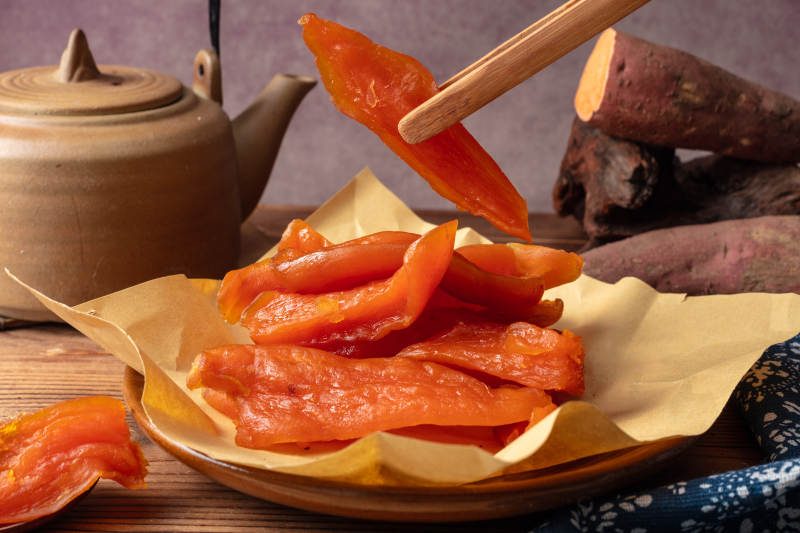 红薯干特写图片