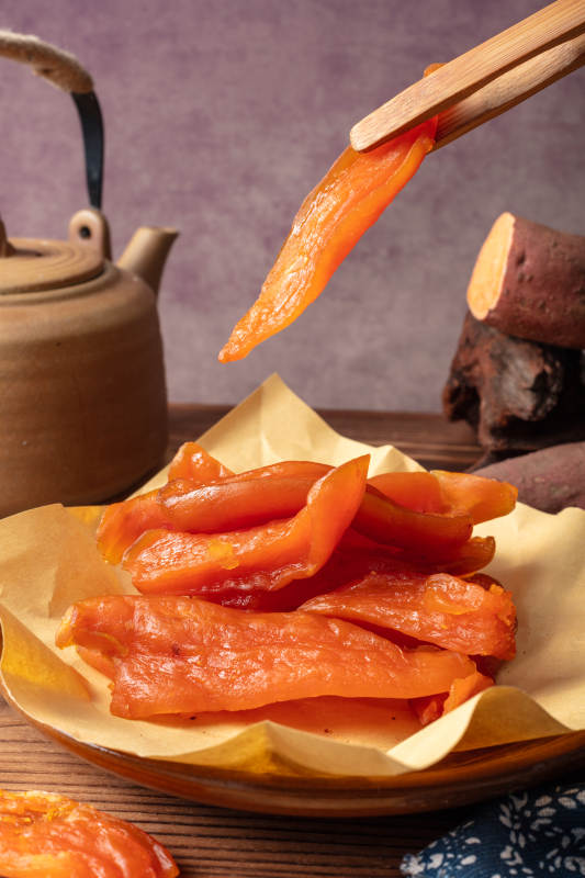 红薯干特写图片