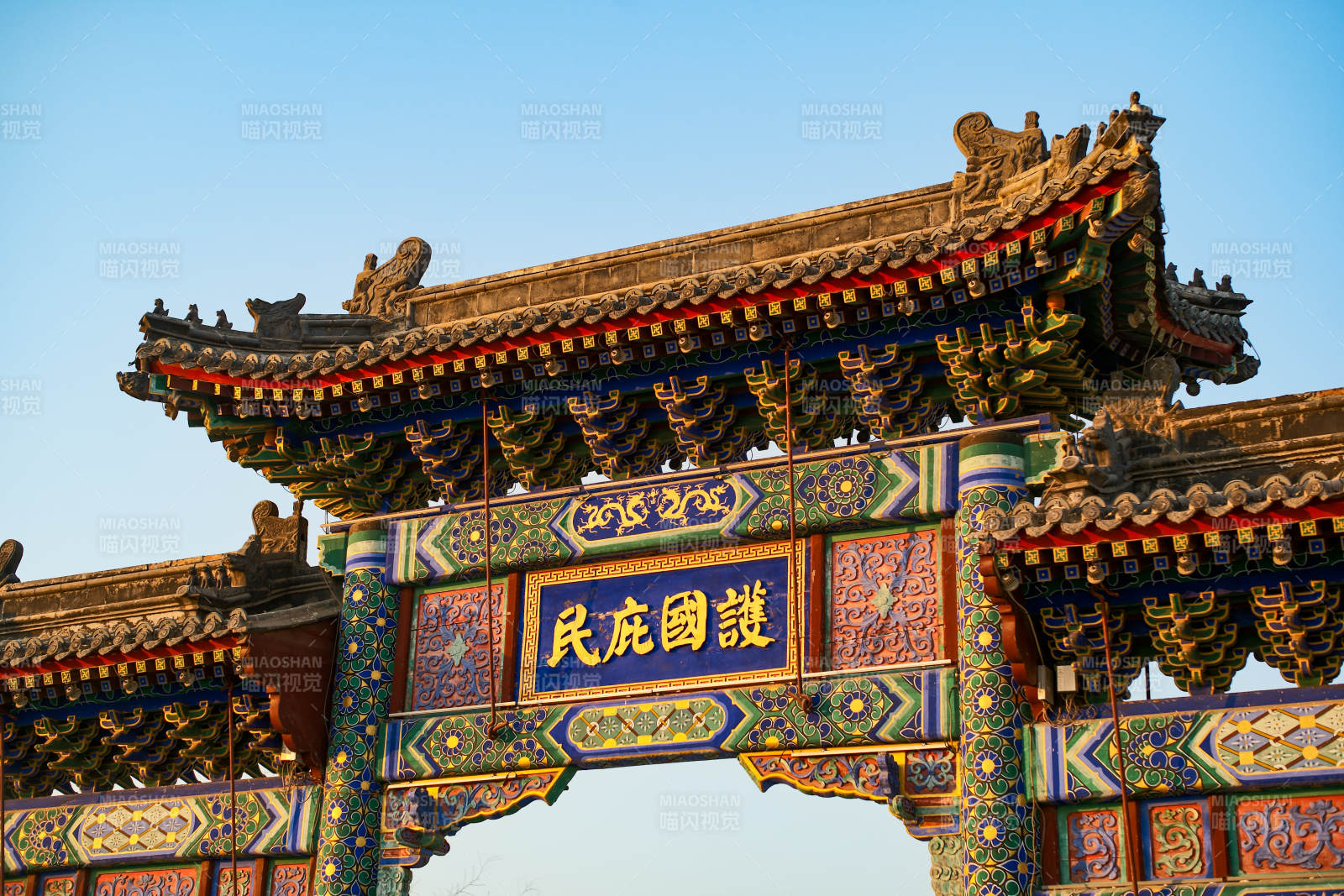 河北霸州胜芳古镇—护国庇民牌坊图片