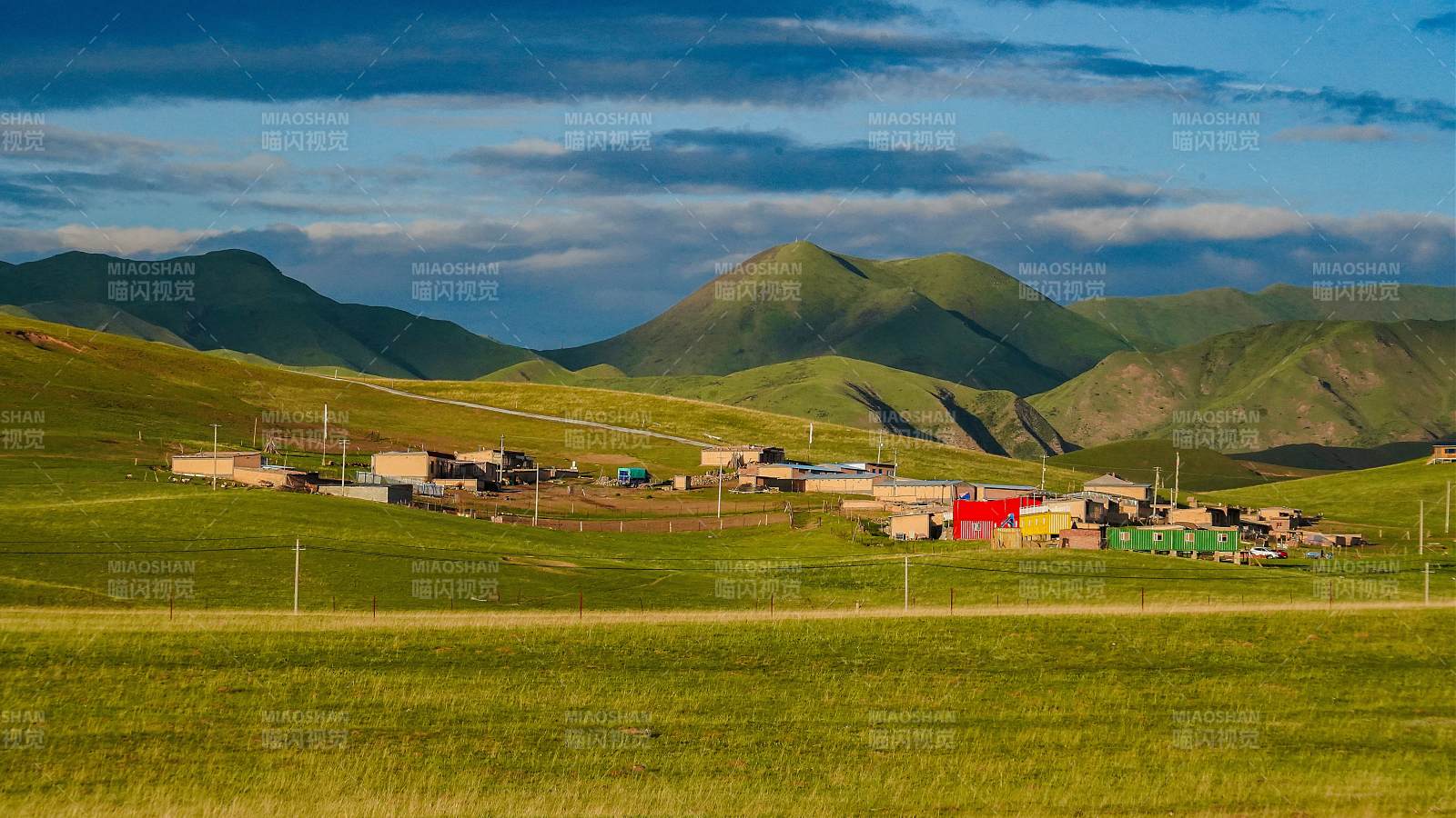 甘南桑科草原小镇风光图片